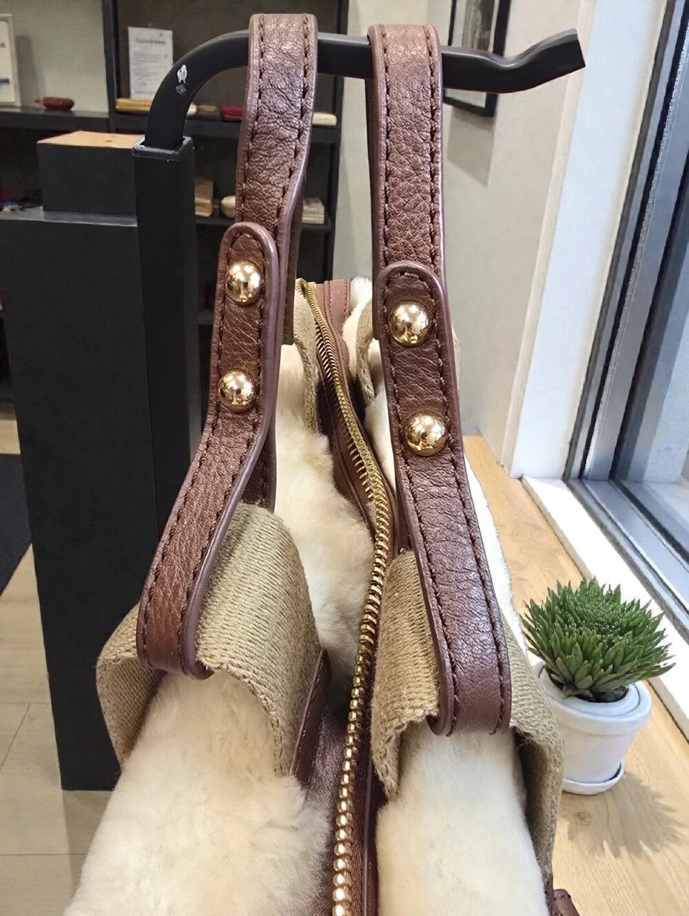 UGG Australia Shearling Satchel Bag - Picture 7 of 14